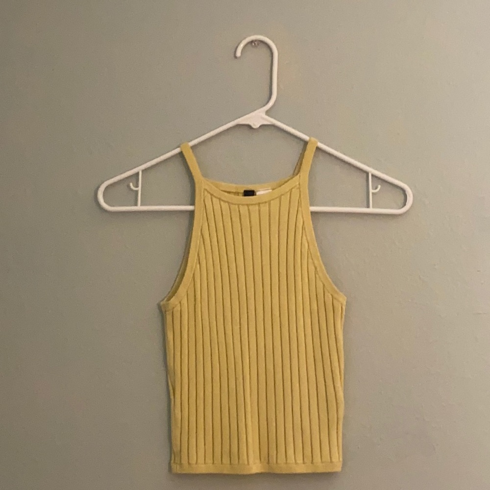 Yellow H&M tank top